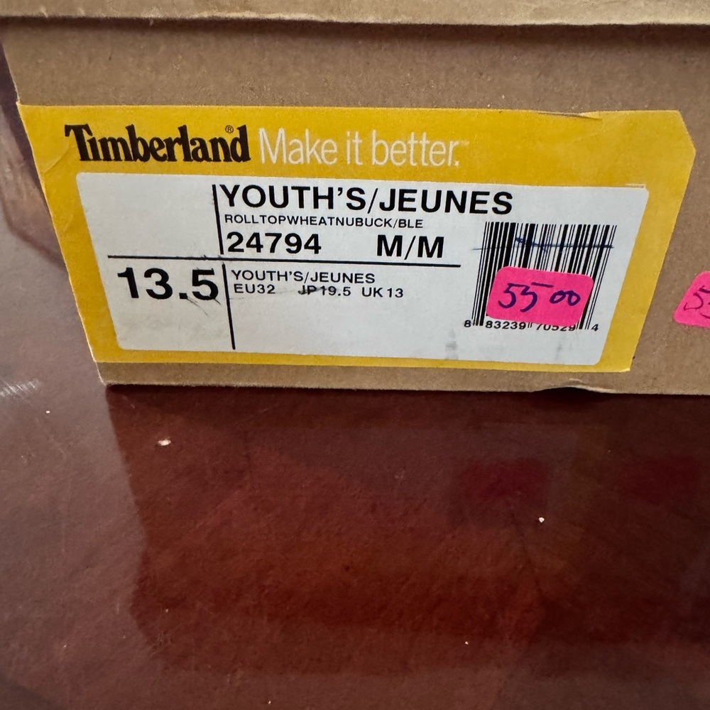 Timberland Gold and Tan Boots with Metallic Eyelets - Picture 8 of 10